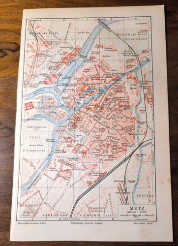 Historischer stadtplan 1905 - stadtplan, um