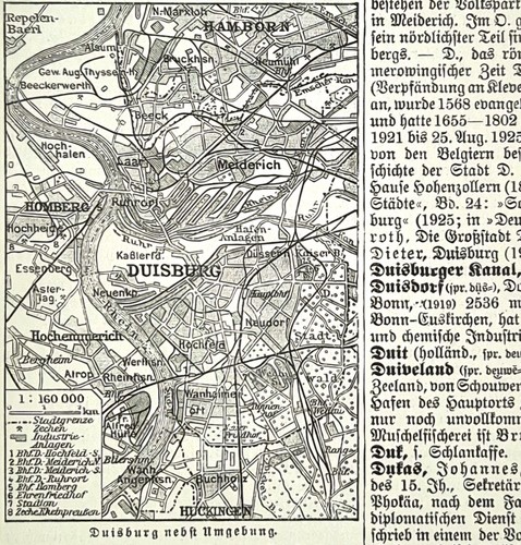Alte lithografie duisburg - alte,