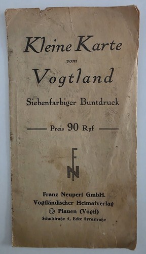 Alte landkarte vogtland - alte, ca