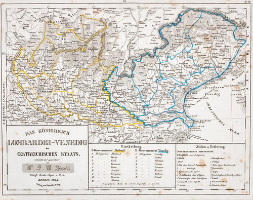 Lombardei venedig landkarte - lombardei,