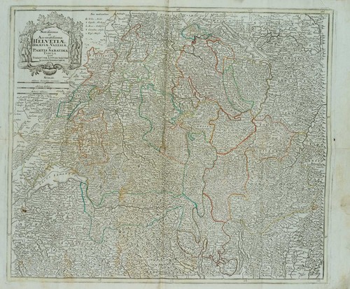 Landkarte schweiz helvetiae - landkarte, schweiz.