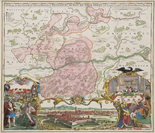 Homann karte - j., (1664-1724),