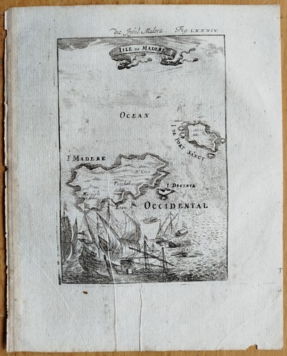 Karte madeira kupferstich - madeira,