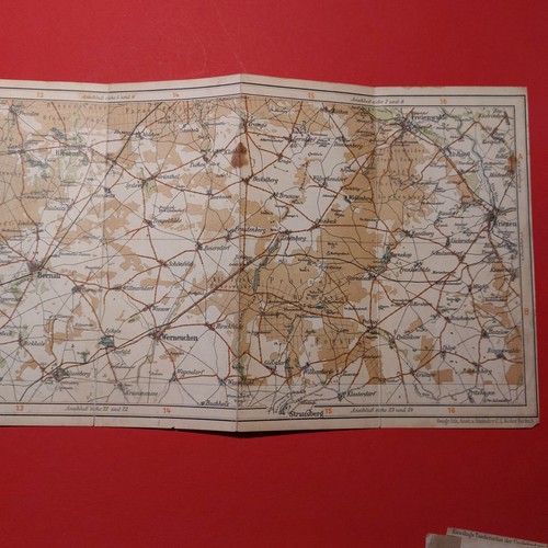 Orig landkarte nauen - orig.(1908),