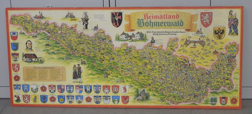 Vintage landkarte heimatland - vintage,